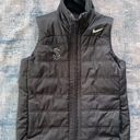 Nike  Black Full Zip High Mock Neckline Puffer Vest Women's Large Photo 0