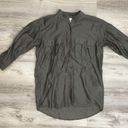 Joie Gray 3/4 Sleeve Lightweight Button Down Women's Shirt Front Pockets Size XS Photo 3