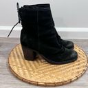 Krass&co Bos &  Barlow boots black leather suede lace up back heels Photo 7
