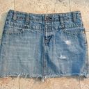 American Eagle Mini Low Waist Denim Skirt Photo 1