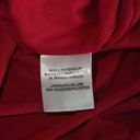 Badgley Mischka Belle  Red Faux Wrap Fitted Dress Size US 6 Photo 6