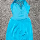 Splash Aqua Beaded Homecoming Dress Photo 2