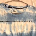 DKNY Jeans Womens Logo Casual Cropped top long sleeves Photo 5