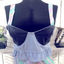 Urban Renewal vintage GOGO girl babydoll striped pastel colors blouse tunic XS Blue Photo 8