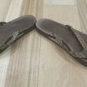 Rainbow Sandals Rainbow thong sandles Sz 7 leather flip flops brown slip ons Photo 5