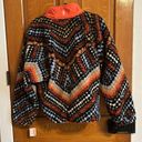 Free People Movement NWOT  printed fleece Hit the Slopes Rocky Ridge Jacket L Photo 3