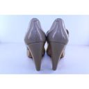 DKNY  Wynona Gold & Beige Leather Mary Jane Heels 9 Photo 7