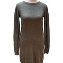 BCBGeneration NWT  Heather Gray Long Sleeve Round Neck Sweater Dress Lace Bottom Photo 0