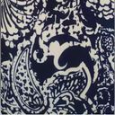 Tiana B NEW  Navy Blue & White Paisley Gathered Wrap-Style Modcloth Dress Size 6 Photo 4