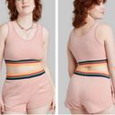 Wild Fable  2 piece Pastel Pink Velour Tank Top and Shorts Set NWT Photo 1