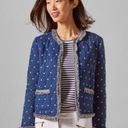 J. McLaughlin  NEW Helene Quilted Jacket in Diamond Jacquard size Xl Women’s Photo 1