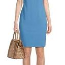 Calvin Klein NWT  Ruffled Short Sleeve Crew Neck Scuba Crepe Sheath Dress Size 16 Photo 0