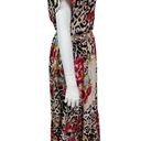 Gibson Vintage Leopard Floral Print Maxi Dress Size Medium Photo 4