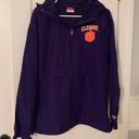 Clemson Rain Jacket Purple Size M Photo 0