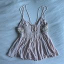 Free People Pink Tank with Halter detailing Photo 1