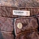 Pull & Bear  Dad Straight Leg Jeans In Brown Photo 7