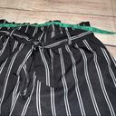 SheIn Paperbag waist striped pant and white crop top set. Size S Photo 10