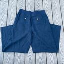 Soft Surroundings NWT  Medium blue wide leg pants linen cotton blend Photo 1