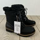 Jbu  by Jambu Brunswick Lace-up Winter Boots 8M Black Vegan Leather/Faux Fur $90 Photo 0