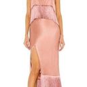 Cinq à Sept Cinq a‎ Sept Women's Eastwood Sleeveless Bare Rose Pink Silk Fringe Midi Dress 4 Photo 0