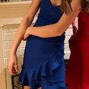 Macy's Royal Blue Bodycon strapless bandeau dress with flare!! Photo 3