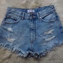 ZARA  Light wash high rise denim shorts 4 Photo 0