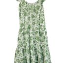 Abercrombie & Fitch  Ruffle Sleeve Poplin Midaxi Dress Green Floral Small New Photo 5