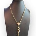 Monet  Mother of Pearl Style Y Beaded Necklace Photo 0