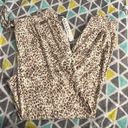 Nicole Miller Ribbed cheetah jogger pj pants Photo 0