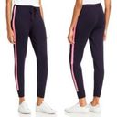 AQUA  Side Stripe Knit Jogger Pant Navy Pink NEW Photo 1