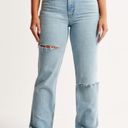 Abercrombie & Fitch Abercrombie Curve Love Ultra High Rise 90s Straight Jeans Photo 5