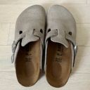 Birkenstock Boston Suede Embossed Clogs Photo 2