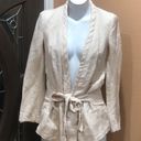 ZARA  Basic beige v neck wrap blazer jacket Photo 1