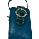 Brighton  Cell Phone Holder Blue Croc‎ Pebble Leather with 2 straps Photo 2