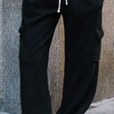 John Galt Black Anastasia Cargo Sweatpants Photo 0