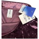 Abound New Nordstrom  Crushed Velvet Velour Mini Retro 90s Y2K Skirt Burgundy XS Photo 9