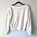 Banana Republic  White Sweater Buttoned Sleeves Photo 2