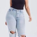 Abercrombie & Fitch Abercrombie Curve Love High Rise Dad Jeans Photo 0