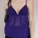 Free People Babydoll Sheer Silk Lingerie Cami Tank Top Photo 2