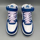 Nike WOMEN AIR FORCE 1 '07 MIDWHITE/MILITARY BLUE-SAIL-DOLL Size 8 Photo 5