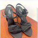 Zadig & Voltaire  Marilyn Dream Leather Heels Sandals Black Glitter Size 40 / 10 Photo 2