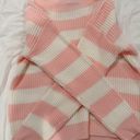 Pink And White Sweater Size M Photo 1