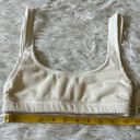 Good American  Women’s Crinkle Scoop bra in ivory001 size 00/0 Photo 4