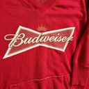 Budweiser Red/White  Sweater, Women's M Photo 2