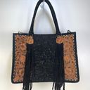 American Darling Conceal Carry Tooled Leather Bag Western Boho Back Black Photo 2