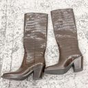 Loeffler Randall NEW  Lynn Snip Toe Embossed Block Heel Tall Boots Photo 5