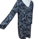 J.Jill  Wearever Collection Stretch Jersey Knit Paisley Print Dress Petite Large Photo 3