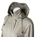 London Fog  Womens Size S Khaki Cotton Utility Jacket Lightweight Detachable Hood Photo 1