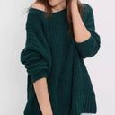 American Eagle  Women’s Forest Green Slouchy Oversized Chenille Sweater Photo 0