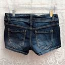 Forever 21 21Denim  Women’s Dark Wash Distressed Jean Short Shorts Size 28 GUC Photo 3